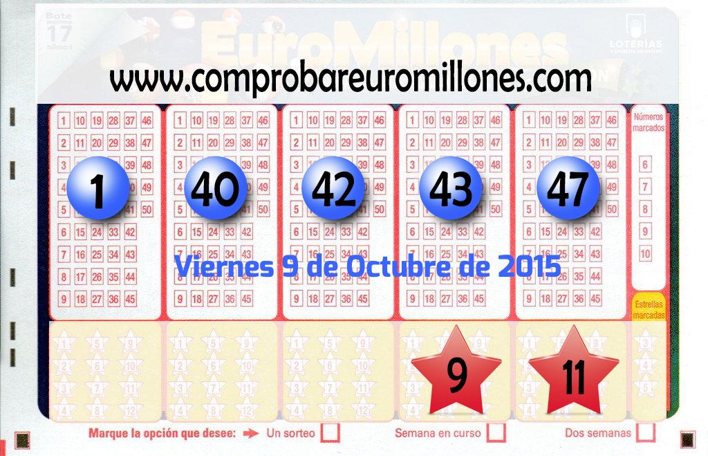 Euromillones del 2015-10-09