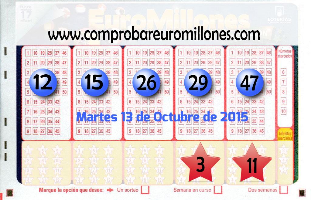 Euromillones del 2015-10-13