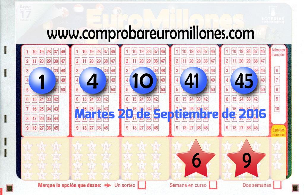 Euromillones del 2016-09-20