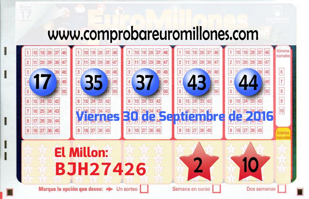 Euromillones del 2016-09-30