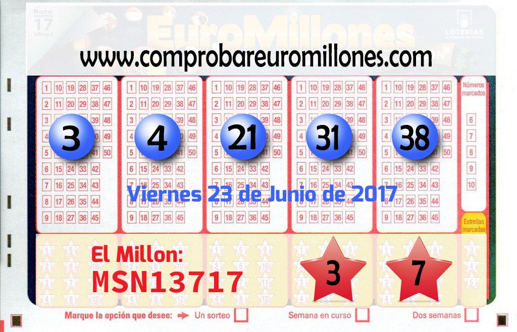 Euromillones del 2017-06-23