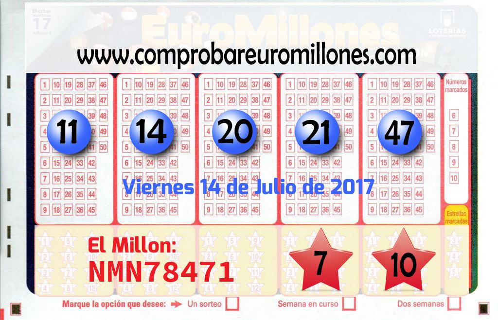 Euromillones del 2017-07-14