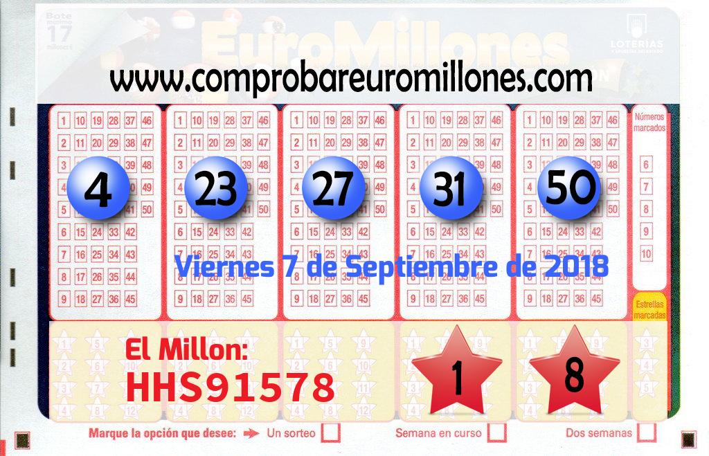 Euromillones del 2018-09-07