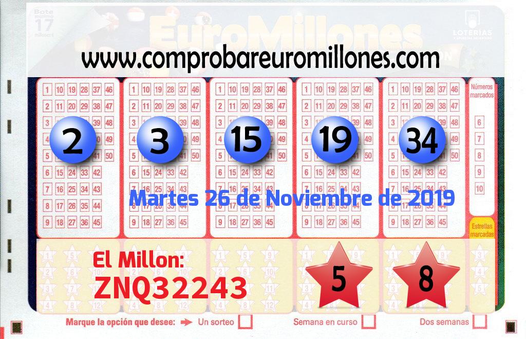 Euromillones del 2019-11-26