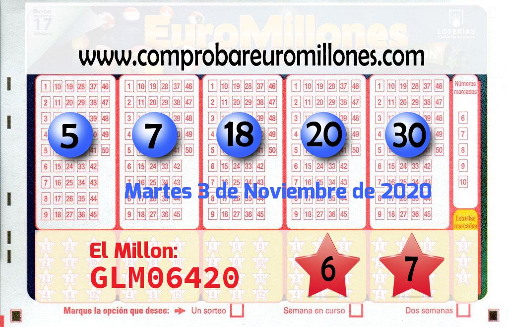 Euromillones del 2020-11-03