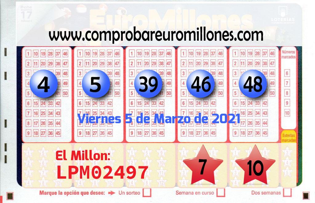 Euromillones del 2021-03-05