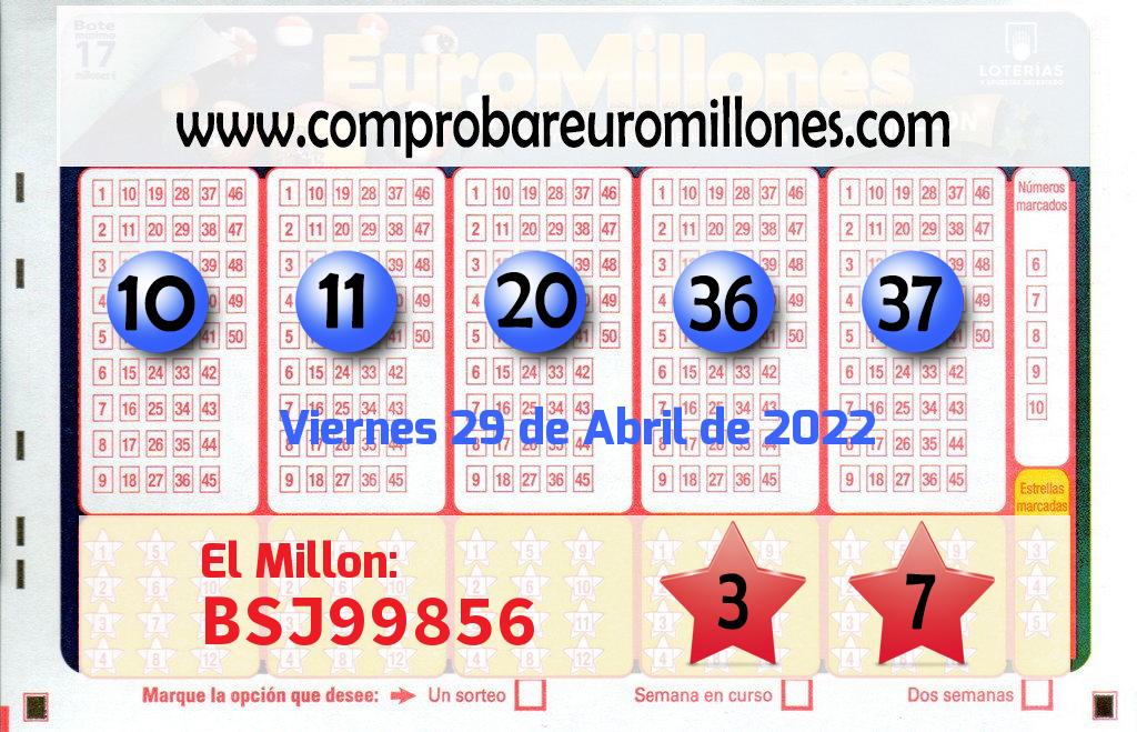 Euromillones del 2022-04-29